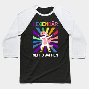8th birthday unicorn Baseball T-Shirt